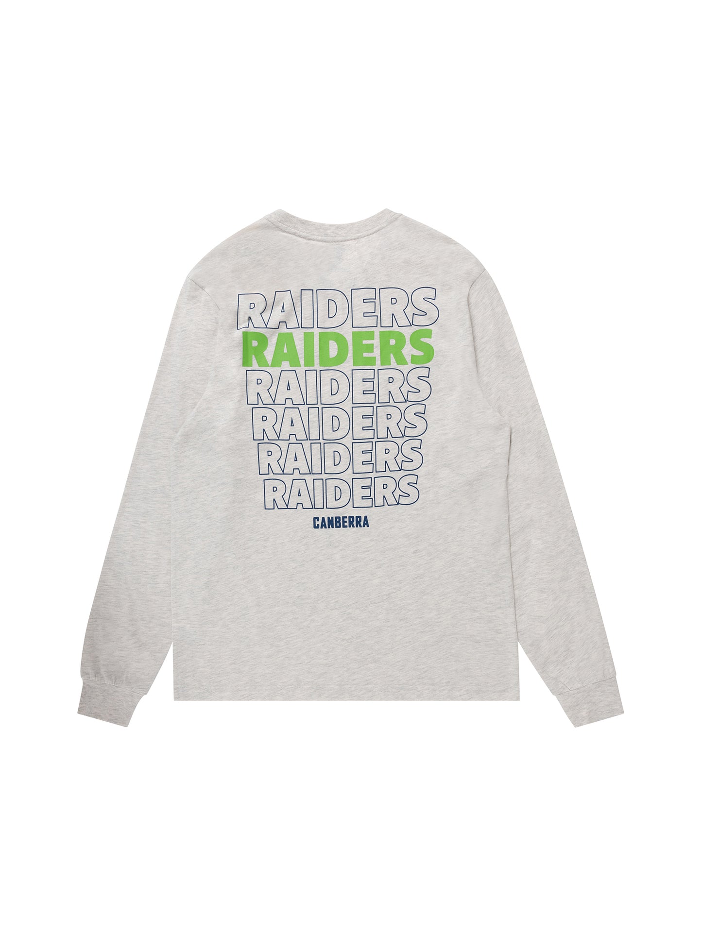 NRL Raiders Mens Supporter LS Tee
