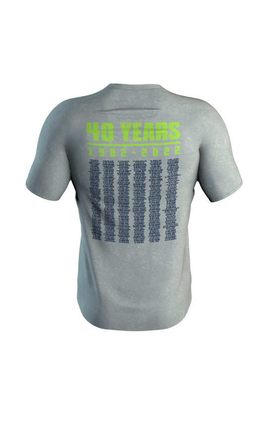 40th Anniversary Grey Tee Ladies