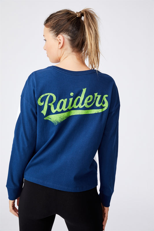 NRL WOMENS CHOPPED LONG SLEEVE TOP