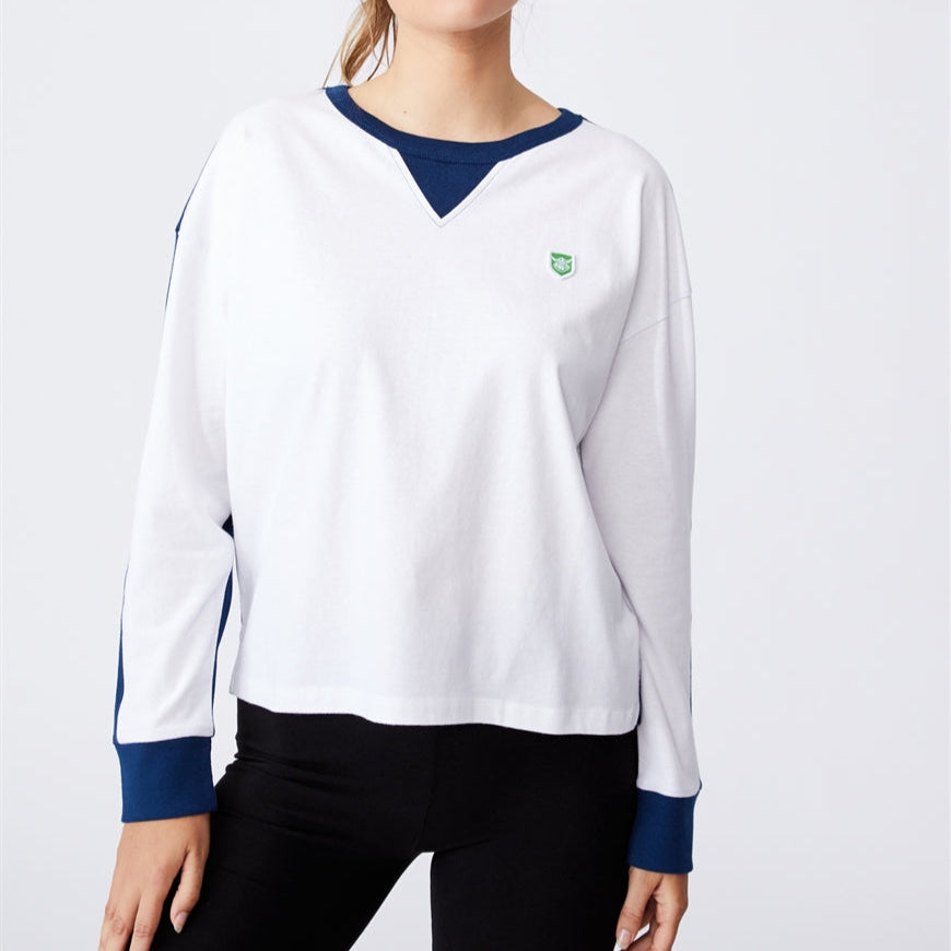NRL WOMENS CHOPPED LONG SLEEVE TOP