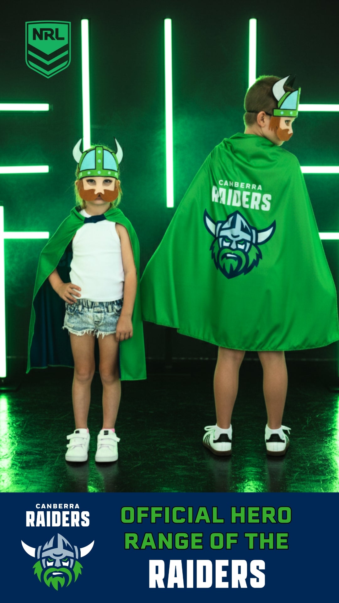 Mini Mascot Kids NRL Supporter Mask