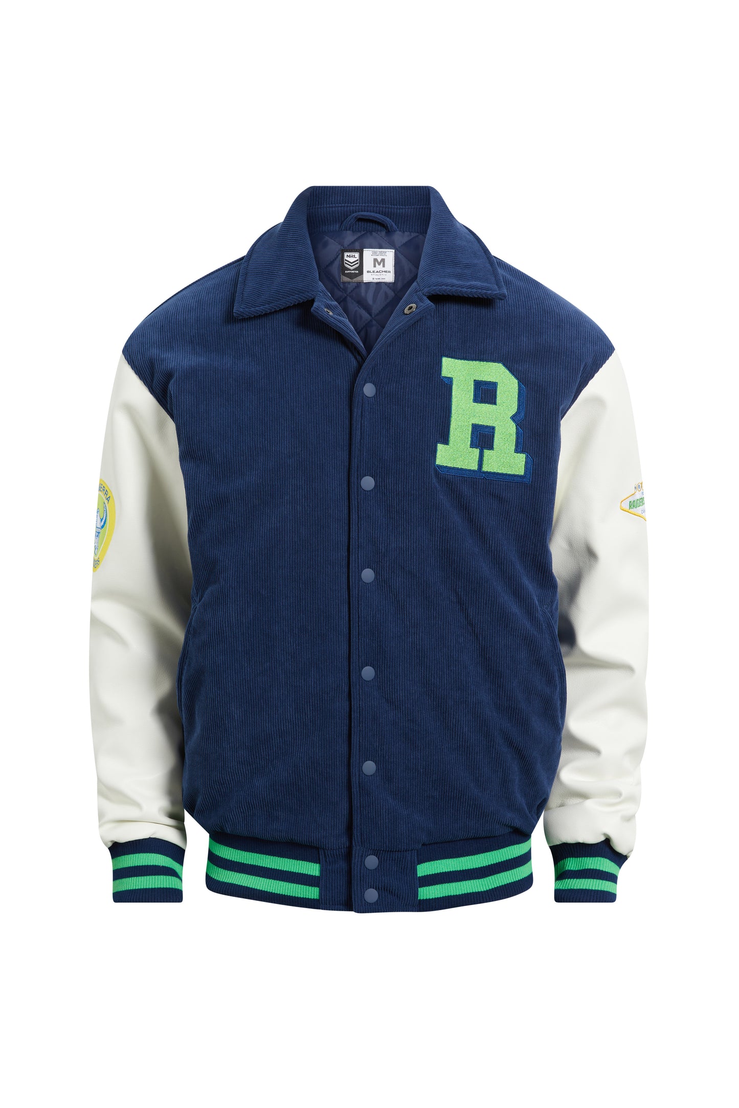 NRL Raiders Las Vegas Cord Varsity Jacket