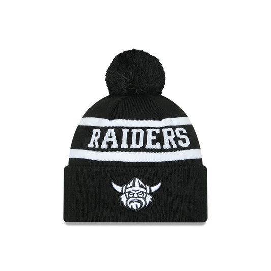 New Era Raiders Black & White Beanie