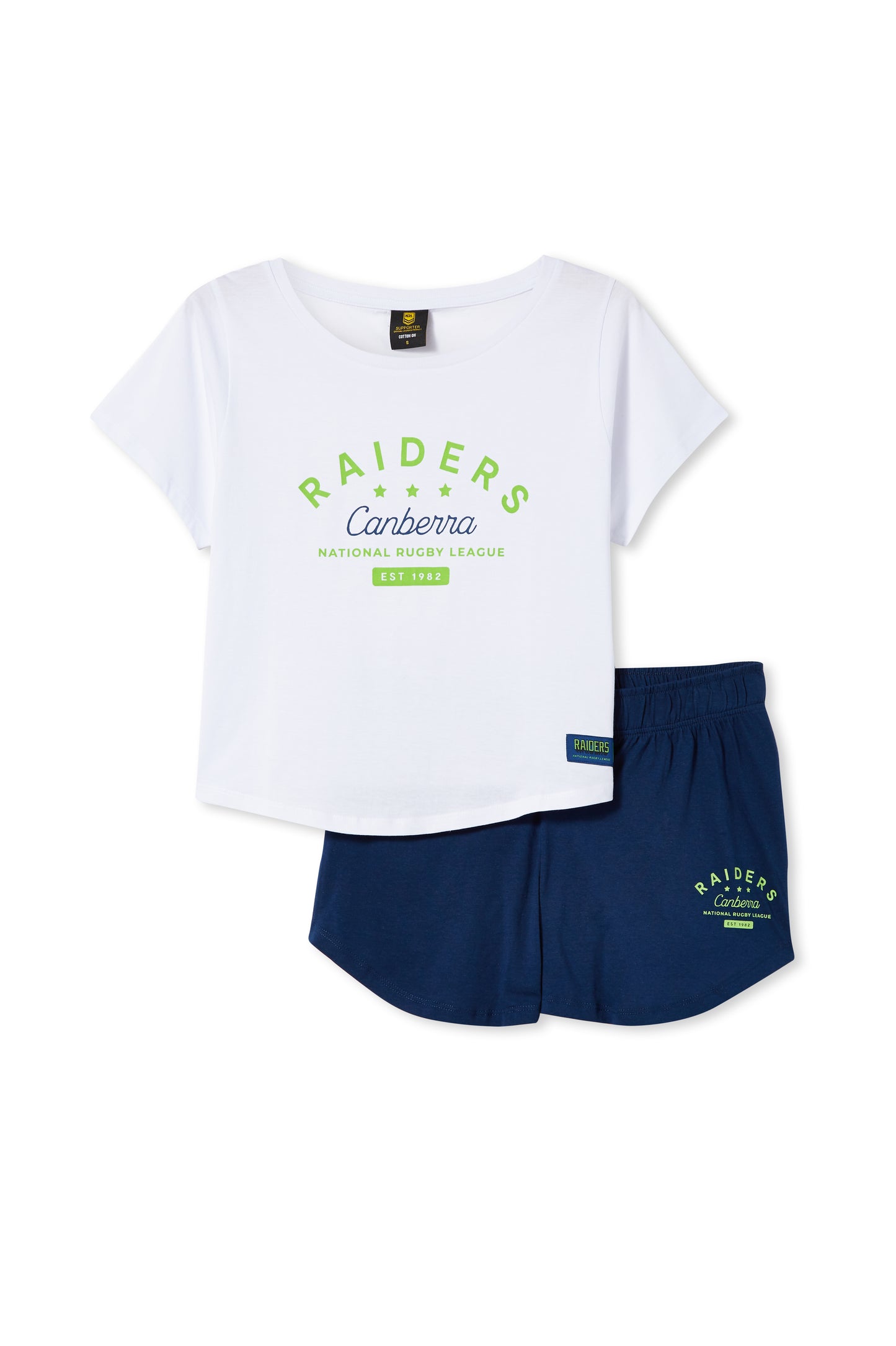 NRL Womens SS Tee/Short PJ Set