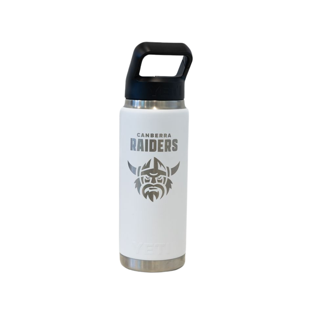 YETI Rambler 26oz White Straw Bottle